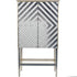 Libra Lexington Antique Mirrored Bar Cabinet